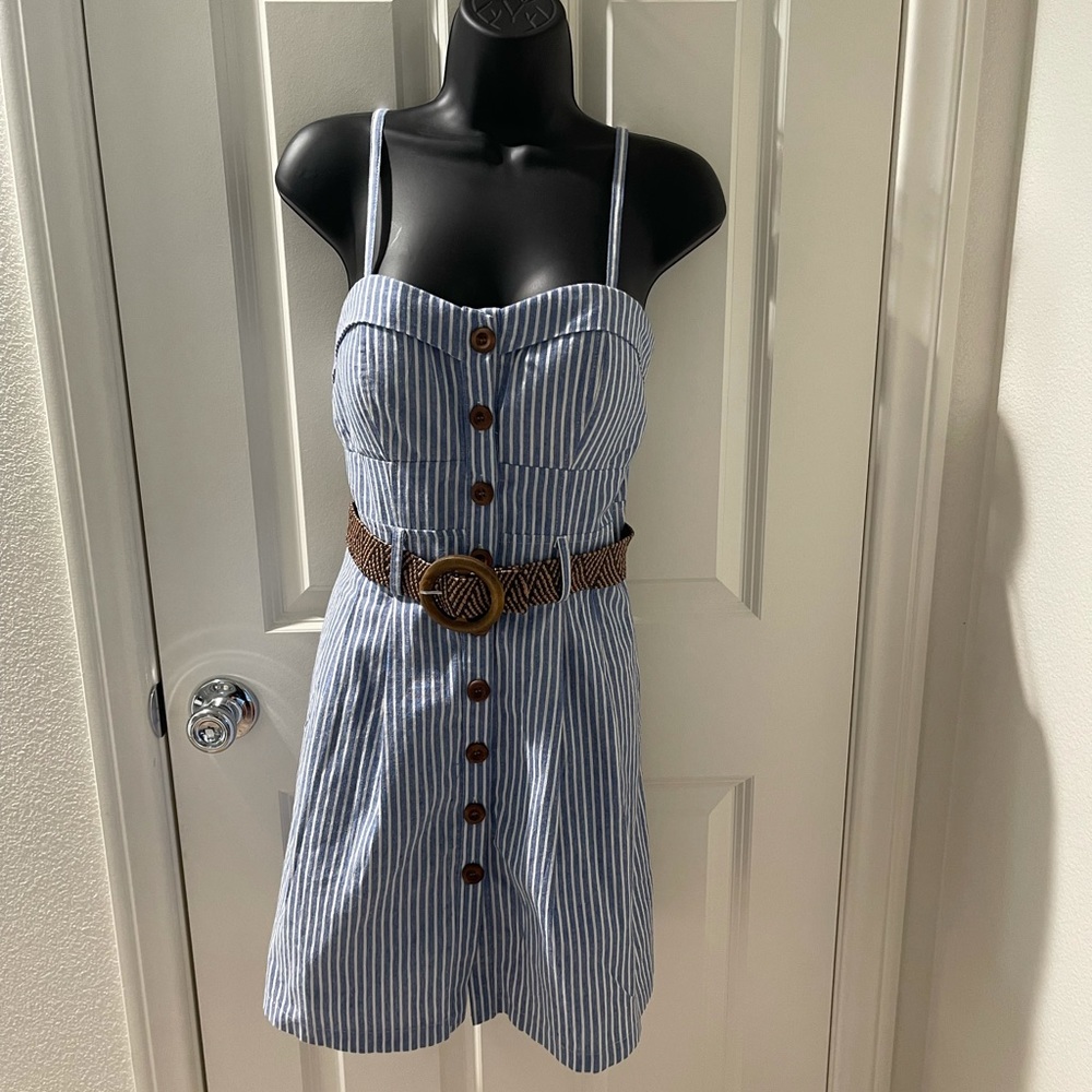 Mind Code Striped Dress
